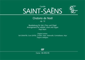 Saint-Saëns: Oratorio de Noël (Christmas Oratorio) - Sheet music | Carus-Verlag