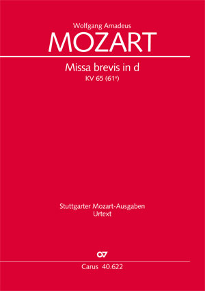Mozart: Missa brevis en ré mineur - Partition | Carus-Verlag