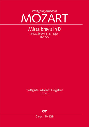 Mozart: Missa brevis in B flat major - Sheet music | Carus-Verlag