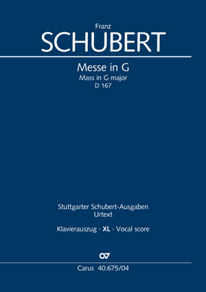 Schubert: Messe en sol majeur - Partition | Carus-Verlag