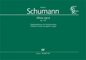 Schumann: Missa sacra - Sheet music | Carus-Verlag