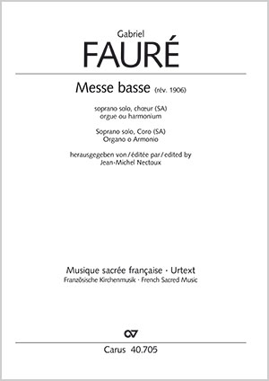 Fauré: Messe basse - Noten | Carus-Verlag