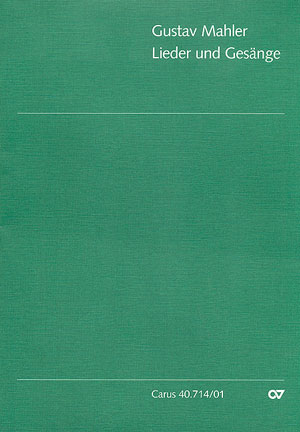 Mahler: Sieben Lieder und Gesänge (arr.) - Sheet music | Carus-Verlag