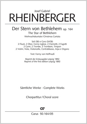 Rheinberger: The Star of Bethlehem - Sheet music | Carus-Verlag