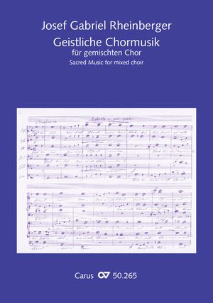 Rheinberger: Sacred music for mixed choir - Partition | Carus-Verlag