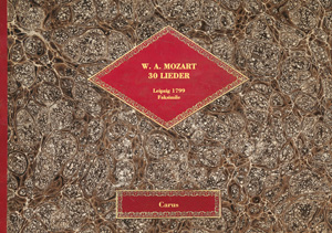 Mozart: 30 Lieder - Bücher | Carus-Verlag