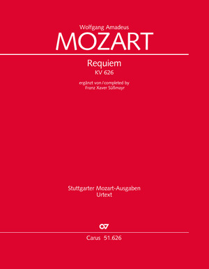 Mozart: Requiem (Süßmayr version) - Sheet music | Carus-Verlag