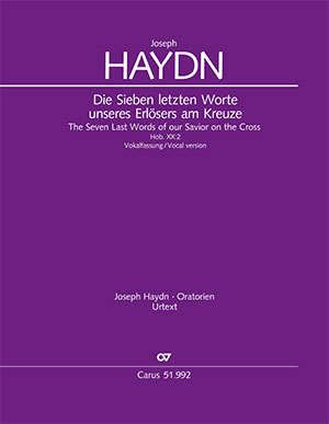 Haydn: The Seven Last Words of Our Savior on the Cross - Sheet music | Carus-Verlag