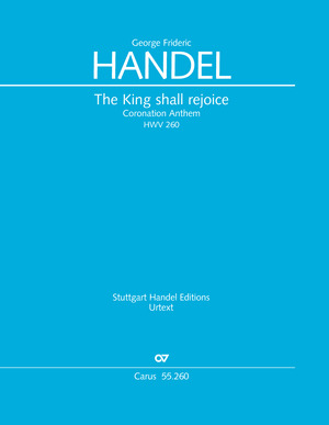 Händel: The King shall rejoice. Coronation Anthem III - Noten | Carus-Verlag