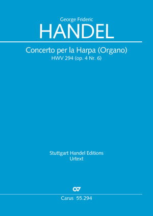 Händel: Concerto per la Harpa (Organo) in B - Sheet music | Carus-Verlag