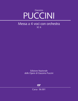 Giacomo Puccini: Messa a 4 voci con orchestra - Partition | Carus-Verlag