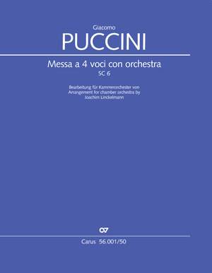 Puccini: Messa a 4 voci con orchestra (Messa di Gloria) - Partition | Carus-Verlag