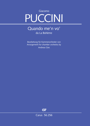 Puccini: Quando me’n vo’ - Sheet music | Carus-Verlag