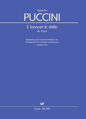 Puccini: E lucevan le stelle - Partition | Carus-Verlag