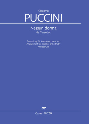 Puccini: Nessun dorma - Partition | Carus-Verlag