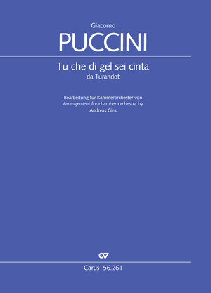 Puccini: Tu che di gel sei cinta - Sheet music | Carus-Verlag