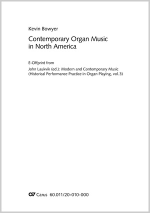 Contemporary Organ Music in North America - Books and texts for download | Carus-Verlag