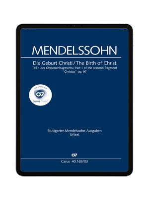 Felix Mendelssohn Bartholdy Christus Apps Ubehilfe Carus Music Chormusik Kaufen