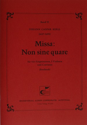 Kerll: Missa: Non sine quare - Partition | Carus-Verlag