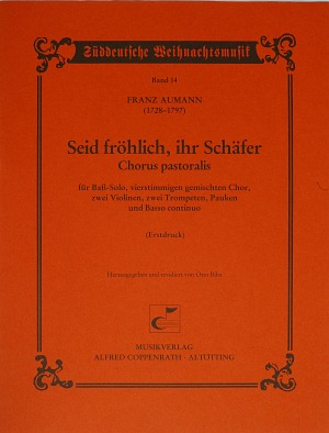 Aumann: Seid fröhlich, ihr Schäfer - Partition | Carus-Verlag