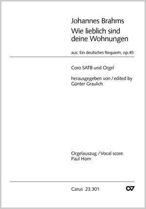 Brahms: How lovely is thy dwelling place - Sheet music