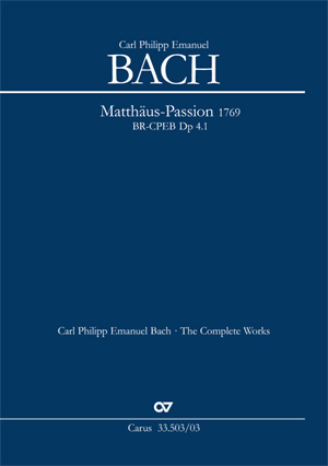 Carl Philipp Emanuel Bach Passion According To St Matthew - 