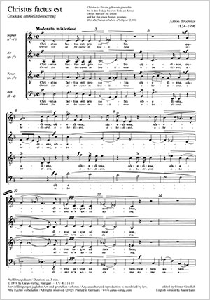 Bruckner - Buy Choral Sheet Music Online | Carus-Verlag